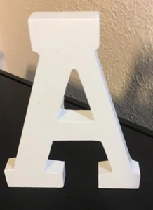 Darice 6 Inches White Wood Letter A Craft Projects New - Picture 1 of 12