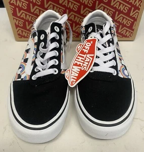 VANS Ward Rainbox Checkerboard Sneakers Womens Size 6.5 - Picture 1 of 5
