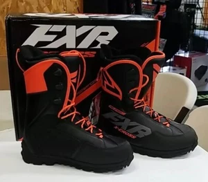 FXR X-Cross Pro Speed Snowmobile Boots Black/ Orange Men's 13 - Picture 1 of 3