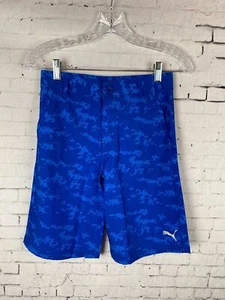 Puma Shorts Size 10 Boy's Blue Quick Dry Active Casual Board Beach (A96) - Picture 1 of 7