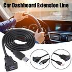 Car Dash board USB Male to Female Socket Extension Cable Panel R4I3