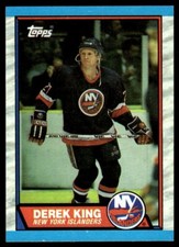 1989-90 Topps #6 Derek King New York Islanders Rookie