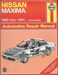 Nissan Maxima ~ 1985 a 1991 todos los modelos ~ manual taller de reparación de automóviles ~ Haynes - Imagen 1 de 1