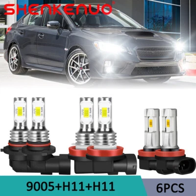 Faro LED + bombillas antiniebla 6000K 100W para Subaru WRX 2015 2016 2017 2018-2020 Foto 1 de 4