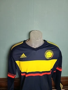 Adidas Columbia Away Soccer Jersey Falcao #9 Long Sleeve Men's Size Medium M  - Picture 1 of 11