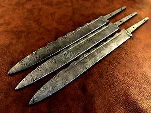 Jayger handgefertigte Damaststahlklinge leer - 3x schottisches Dirk-Messerherstellung - B275 - Bild 1 von 6