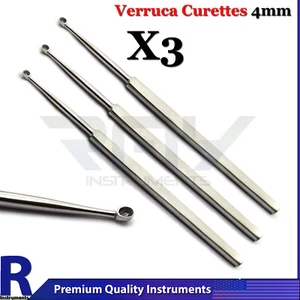 Surgical Dermal Verruca Curette 4mm Nail Elevator Ear Cleaner Skin Care Podiatry - Picture 1 of 1
