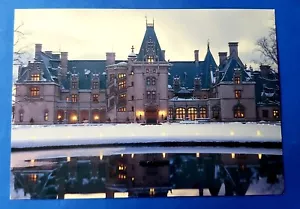 Postcard Vanderbilt Biltmore House Dusk # 17026 NC Christmas - Picture 1 of 2