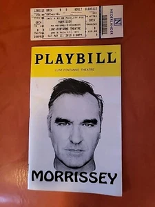 Morrissey Playbill The Smiths On Broadway NYC Concert May 2019 RARE - Picture 1 of 4