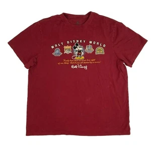 DisneyParks Women's Walt Disney World Quote Parks T-Shirt XL Red 100% Cotton - Picture 1 of 5