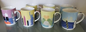 7 Stück STUDIO NOVA Around the World TPC 40 41 42 43 Becher Tasse Porzellan Set NEUWERTIG - Bild 1 von 5