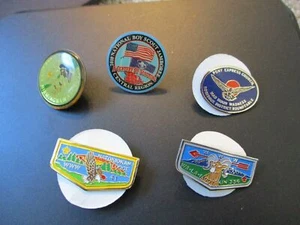 Lot of 5 boy scout BSA hat pins #253 - Picture 1 of 6