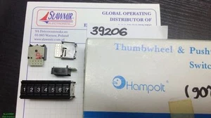 Thumbwheel BCD switch 0-7 GTR511111 Hampolt Lot-10pcs - Picture 1 of 4