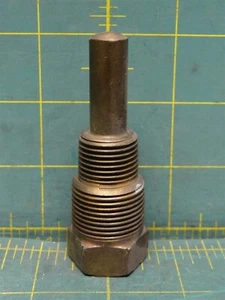 Termopozo de latón 3/4", 1/2" NPT x 11/16-27 UNEF, 1,25" inserción x 0,5" sonda - Imagen 1 de 4