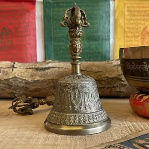 Campana y Dorje Nepalí Ghanta 16,5 cm - Imagen 1 de 5