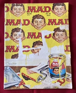 Vintage MAD Magazine Alfred E. Neuman Paint Cover #148 January 1972 Issue - Picture 1 of 6