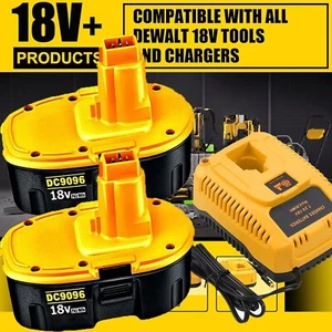 18 Volt for Dewalt 18V XRP Battery /Charger DC9096-2 DC9098 DC9099 DC9096 NEW - Picture 1 of 17