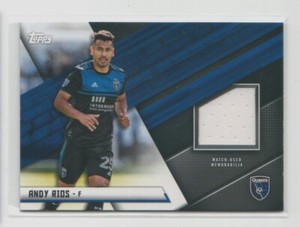 2021 Topps MLS Jumbo Relic #JRAR Andy Rios Jersey Andres - Flat S/H