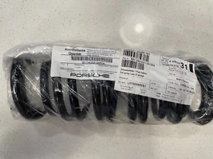 Pair OEM Part Genuine Porsche 911 991 Coil Spring Front Carrera 4S Turbo Black - Picture 1 of 4