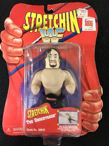 VINTAGE 1997 RARE JAKKS PACIFIC ISSUE STRETCHIN' THE UNDERTAKER WWF FIGURE Cover