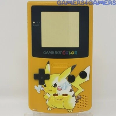 Pokemon Pikachu Gameboy Color diy handheld housing shell gbc backlit ips yellow - Image 1 of 3