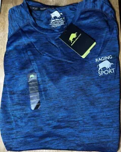 Raging Bull Mens Performance T-Shirt Cobalt Blue XXL - Picture 1 of 4