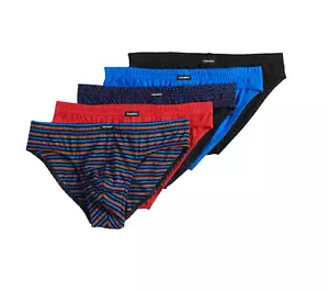 Men's Equipo 5-Pack Bikini Briefs (Red-Black) No Fly Premium Cotton Underwear - Picture 1 of 5