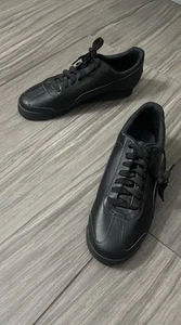 Puma Roma Básico Negro Atlético Cuero Caminar Activo Gimnasio Tenis Hombre’s Talla 14 - Imagen 1 de 24