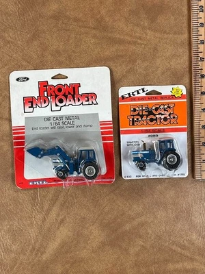 Vintage 1986 Ertl Ford TW-35 Tractor  & Tractor W/ Cab New 1/64 NOS Lot of 2 - Image 1 of 4