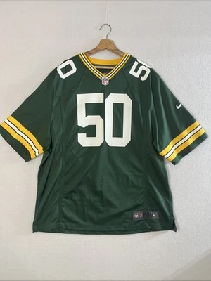 Camiseta deportiva de los AJ Hawk Green Bay Packers Nike On Field para hombre XXL verde NFL #50 NUEVA SIN ETIQUETAS Foto 1 de 4