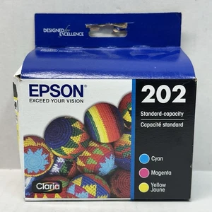 Nuova cartuccia inchiostro Epson 202 colore giallo magenta ciano - scadenza 2027 - Foto 1 di 3