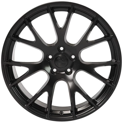 Satin Black Wheel 22x10 for 2004-2009 Dodge Durango - RVO1287 - Image 1 of 3