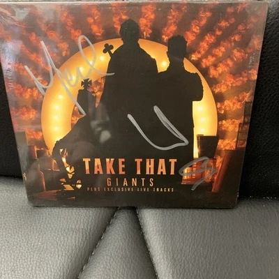 TAKE THAT GIANTS LIVE TRACKS SIGNED  . 4 TRACK SINGLE CD + free 2 track cd - Image 1 of 4