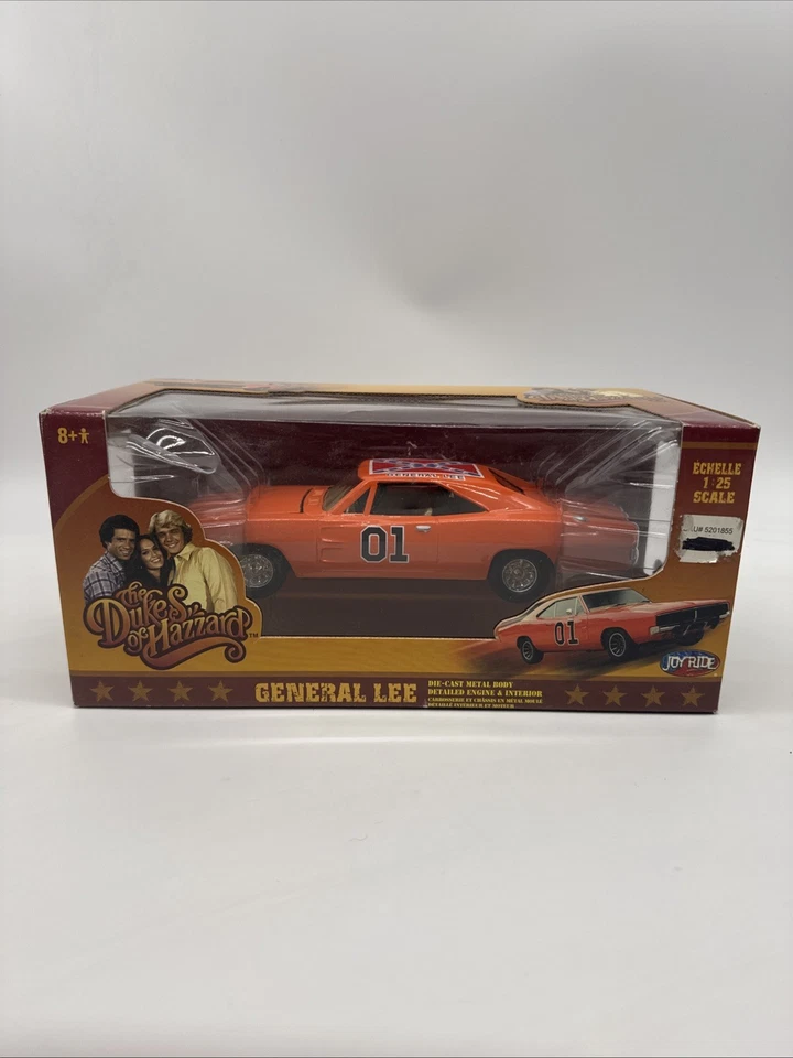 JOY RIDE DIE CAST 1969 DODGE CHARGER GENERAL LEE THE DUKES OF HAZZARD SCALE 1:25 - Image 1 of 4