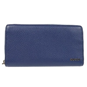Gucci Blue Zip-Around Long Wallet 771154.2149 XX06690 - Picture 1 of 6