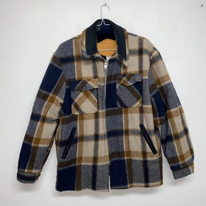 Woolrich Wool Mackinaw Cruiser Jacket Men’s XL Lined Coat Zip Plaid USA - Bild 1 von 12