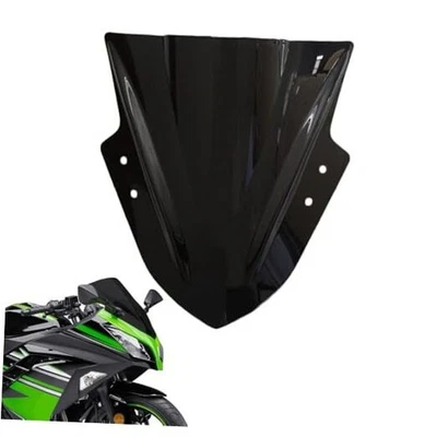 Parabrisas negro para Kawasaki Ninja 300 EX300R Foto 1 de 4