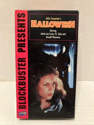 Halloween (VHS) John Carpenter - Jamie Lee Curtis - BLOCKBUSTER PRESENTS Used - Image 1 of 4