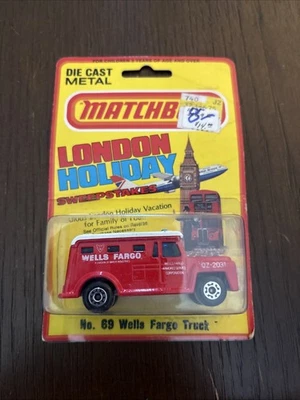Matchbox Superfast 69 Wells Fargo Truck - Vintage 1980 Carded Lesney Armored - Image 1 of 4