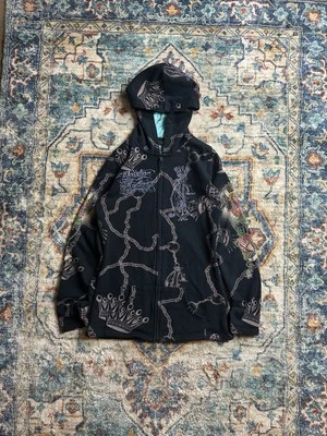 Sudadera con capucha vintage Christian Audigier Mary Bedazzled con cremallera Foto 1 de 4