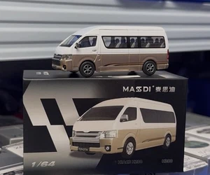 MASDI 1:64 Hiace H200 White Gold Diecast Model Car - Picture 1 of 1