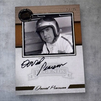 David Pearson PACK PULLED HOF signed card 2013 PRESS PASS LEGENDS AUTO #23/25 - Image 1 of 2