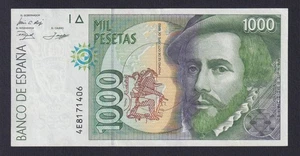 Spain Banknote 1000 Pesetas 1992 P.-163 SPL/XF - Picture 1 of 2