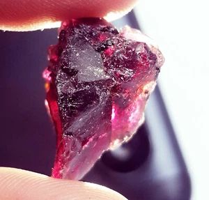 Natürlicher roter Granat grober loser Edelstein 17,75 ct mit kostenlosem Geschenk - Bild 1 von 7