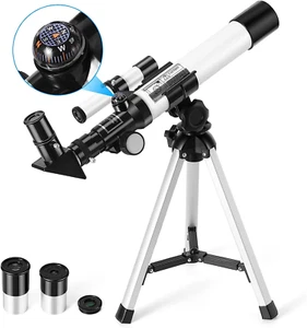 Teleskop Für Kinder, Uverbon F40040 Astronomisches Teleskop Mit Sucherfernrohr,  - Bild 1 von 12