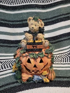 De colección Halloween Cerámica Iluminado Único Oso Calabaza Decoración del Hogar Otoño Halloween - Imagen 1 de 12