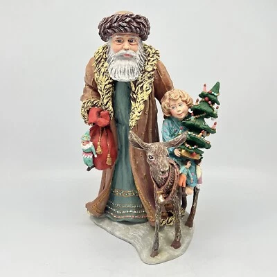 1986 Duncan Royale History of Santa Bavarian Figurine Christmas Signed Numbered - Image 1 of 4