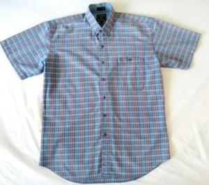 Chaps Ralph Lauren Freizeit Kariert Button Down Herren Hemd Größe Large L Kurzarm - Bild 1 von 7