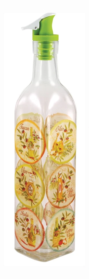 16 oz Tuscan Olives Oil and Vinegar Cruet Clear - Image 1 of 1