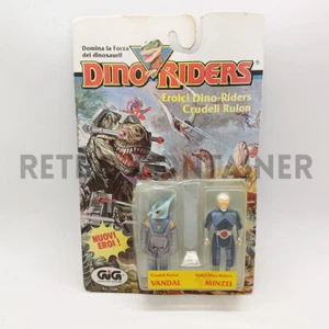 Vintage TYCO DINO RIDERS - 2-Pack Blister - Vandal & Minzei Sludj Mind-Zei MOC - Picture 1 of 2